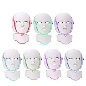 NEW 7Colors LED Light Photon Face Neck Mask Rejuvenation Facial Therapy